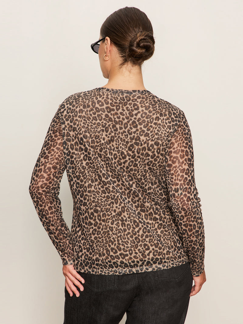 Long Sleeve Perfect Mesh Tee French Kitty Extended Sizing alt 3