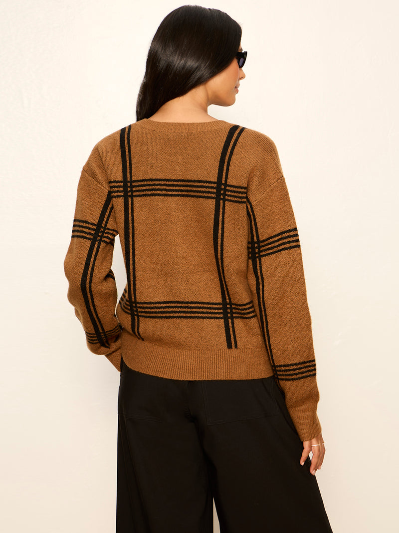 Must-Have Cardi Cocoa Powder / Black Plaid alt 2