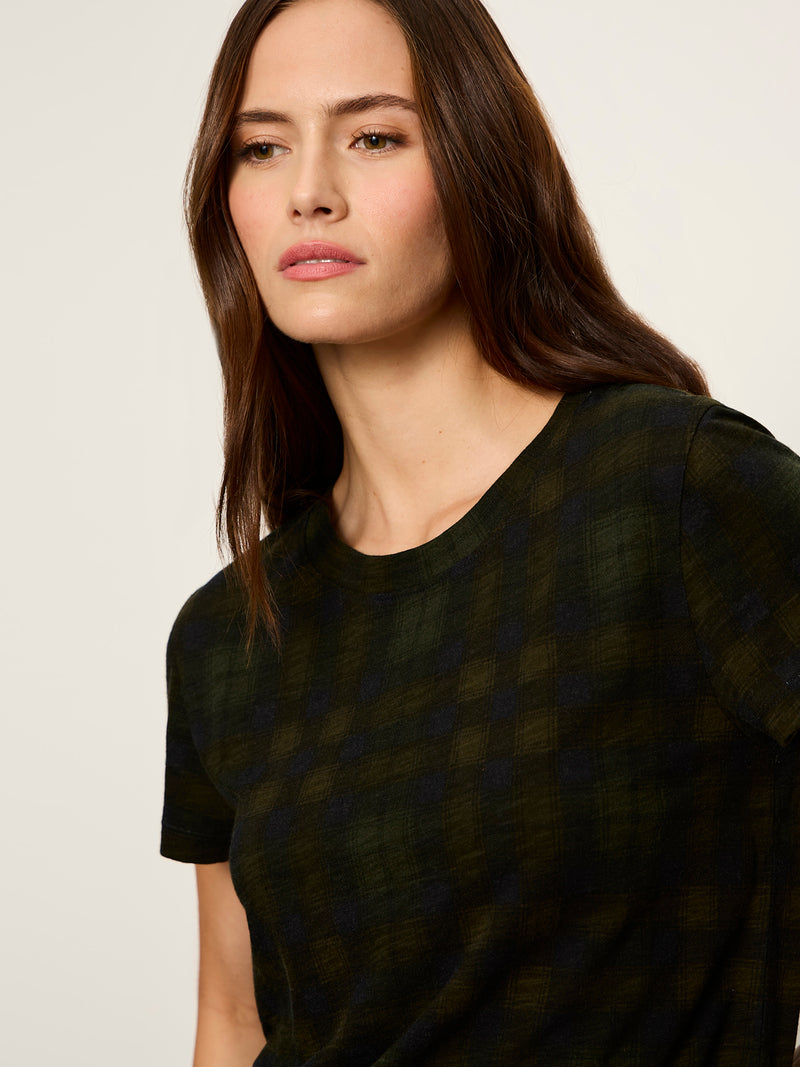 The Perfect Tee Forest Plaid alt 4