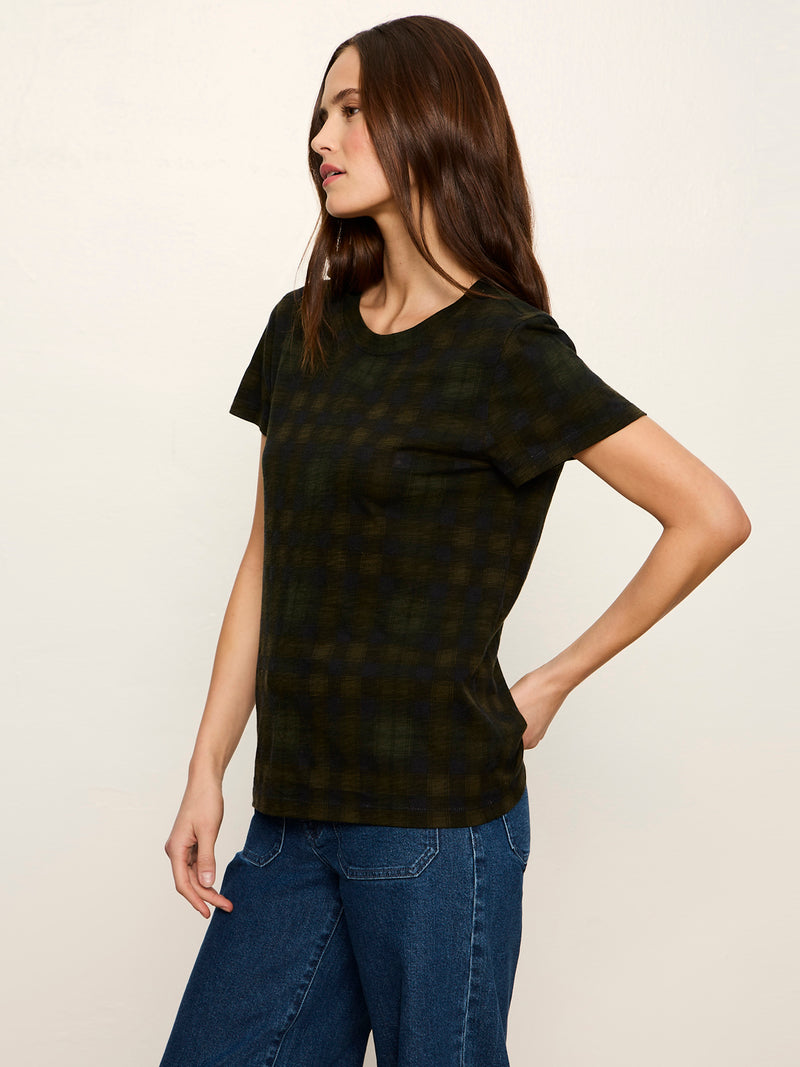 The Perfect Tee Forest Plaid alt 3