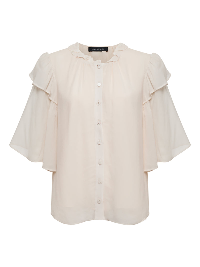 Deja Vu Blouse Light Oat alt 6