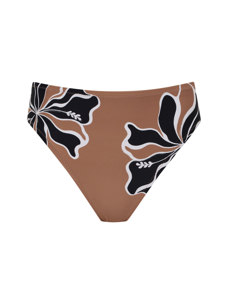 High Leg High Rise Bikini Bottom Toasted Coconut alt 2