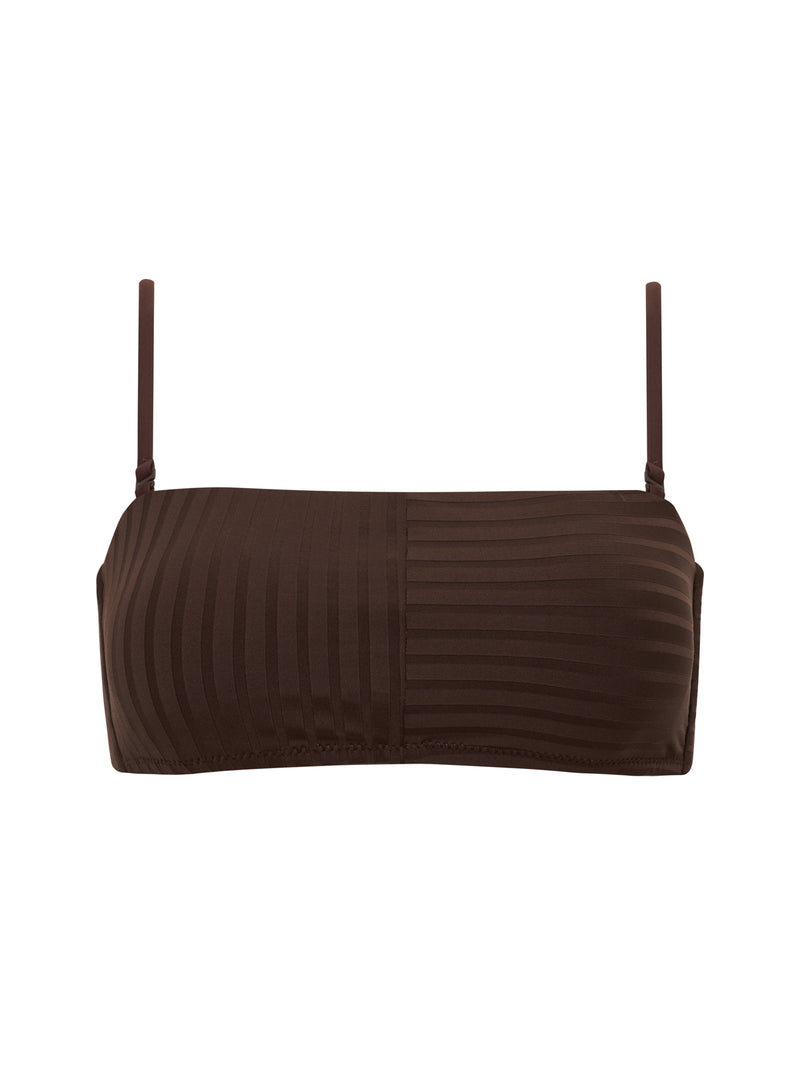 Bandeau Bikini Top Espresso alt 3