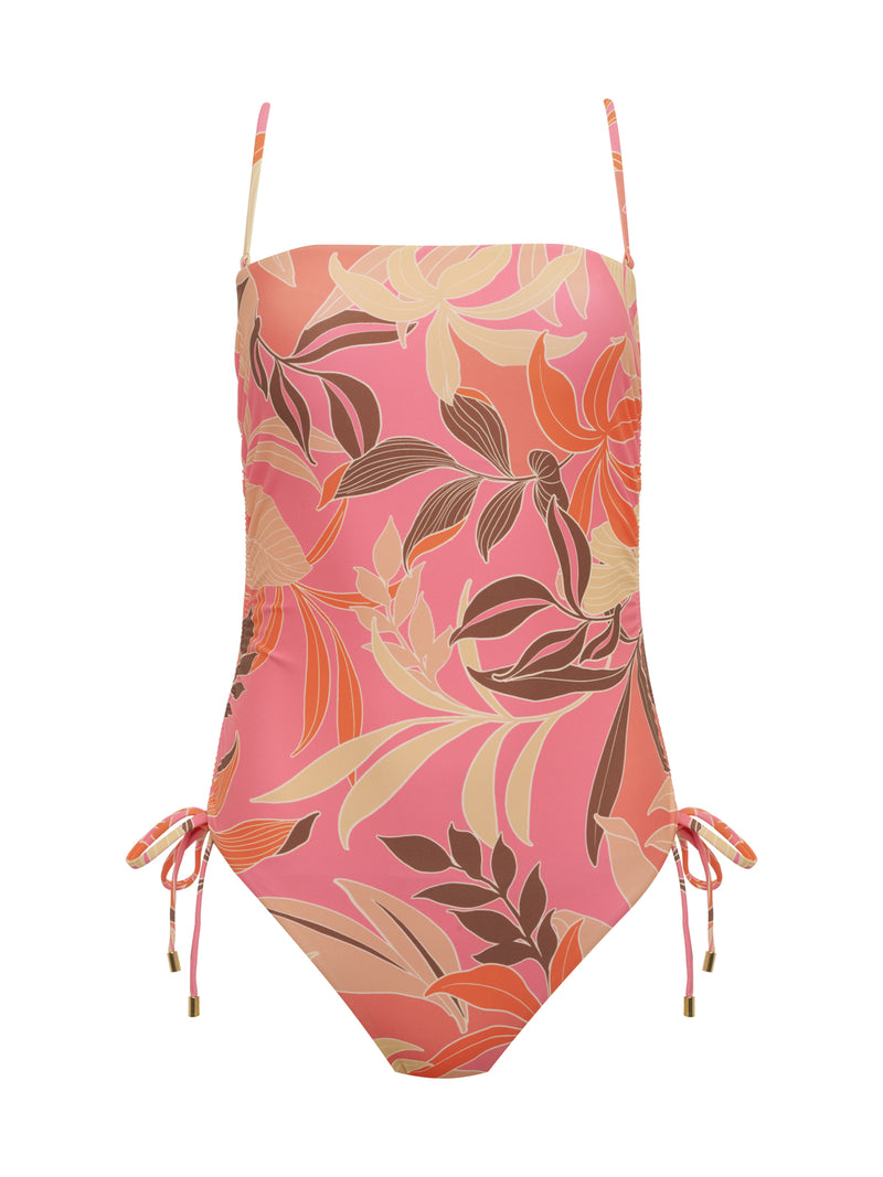 Banded Shirr Side One-Piece Multi alt 4