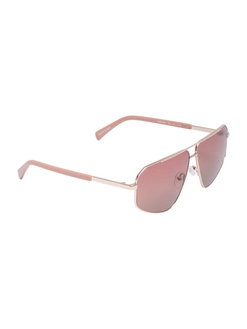 NuBoheme Aviator Sunglasses in Rose Pink alt 2