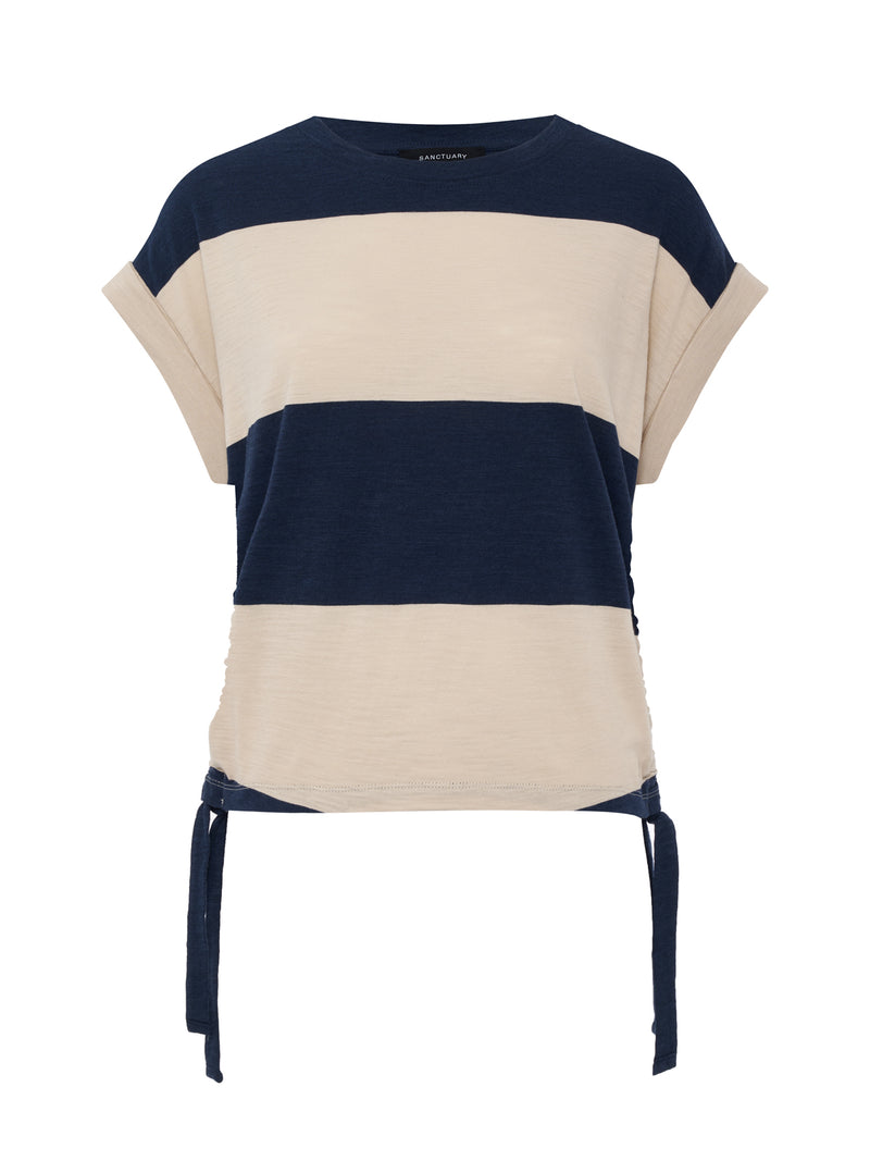 All Day Ruched Tee Navy Blazer/Dark Opal Rugby alt 5