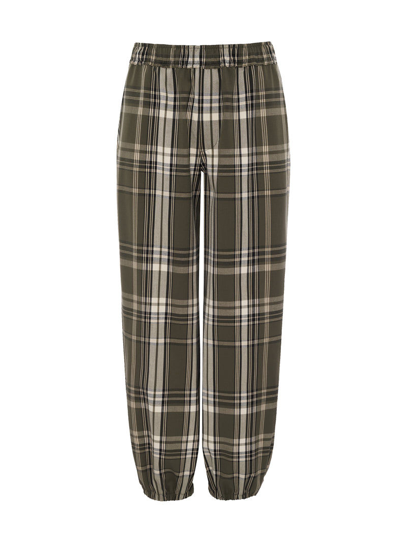 Micro Balloon Pant Linden Plaid Petite Sizing alt 5