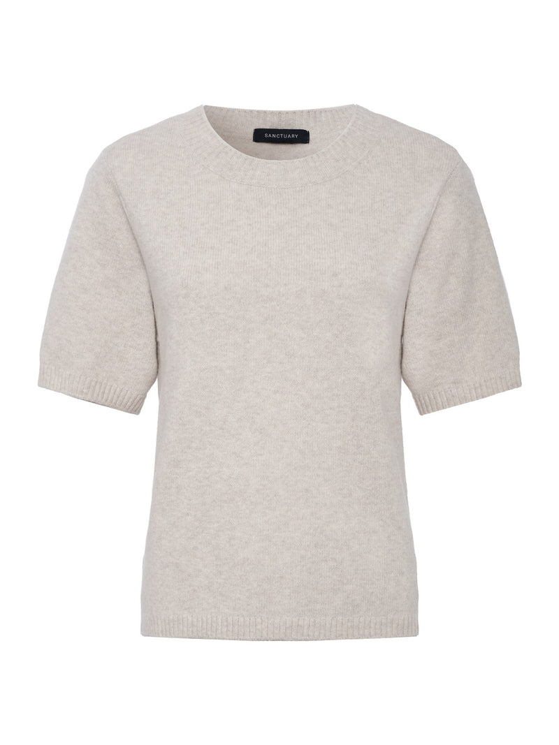 Perfect Sweater Tee Heather Dark Bone alt 6