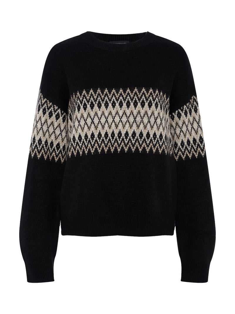 Argyle Crew Pullover Black Argyle alt 6