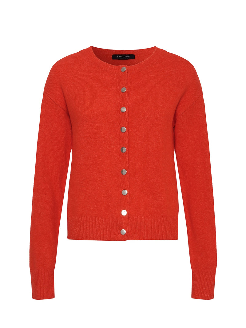 Must Have Snap Cardigan Red Hot alt 6