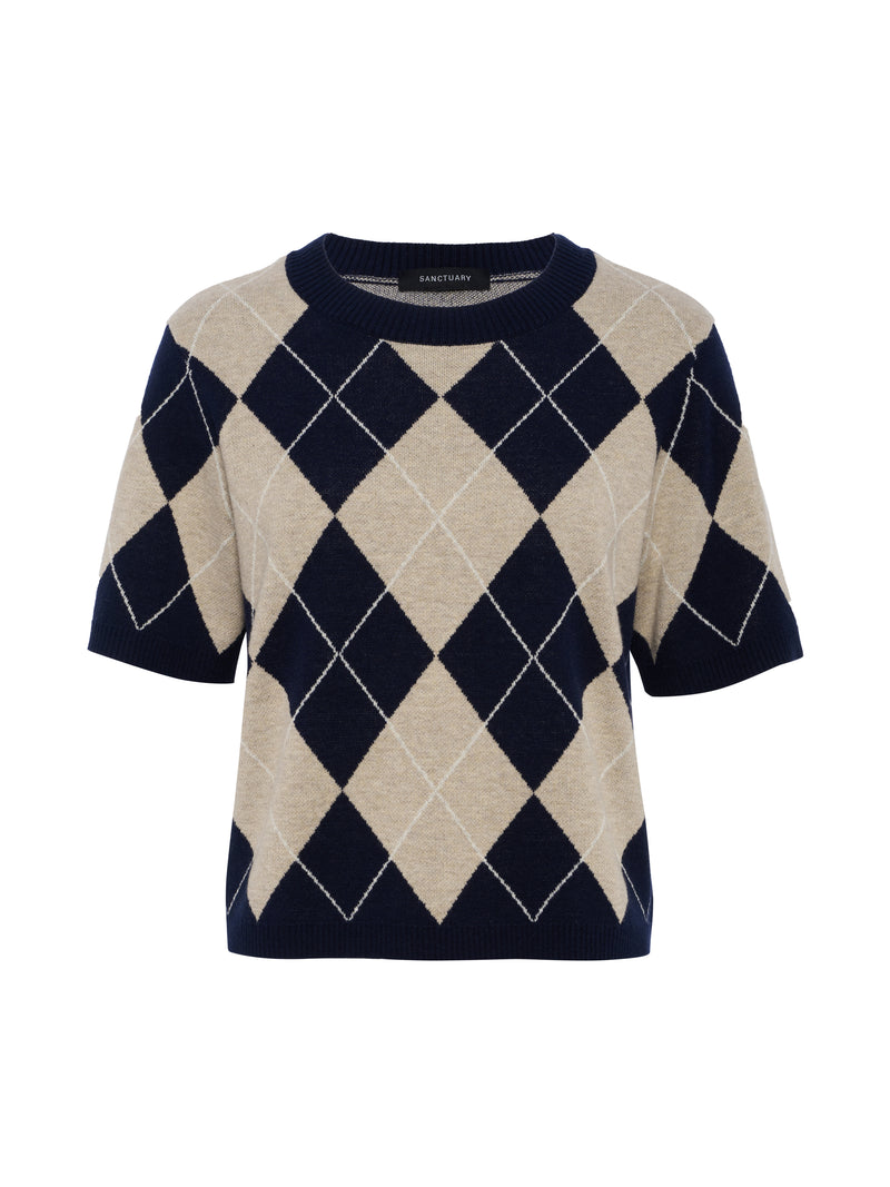 Perfect Sweater Tee Loma Argyle alt 5