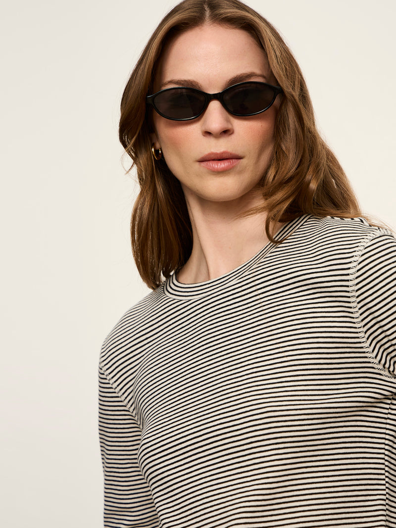 3/4 Mode Tee Chalk French Stripe alt 5