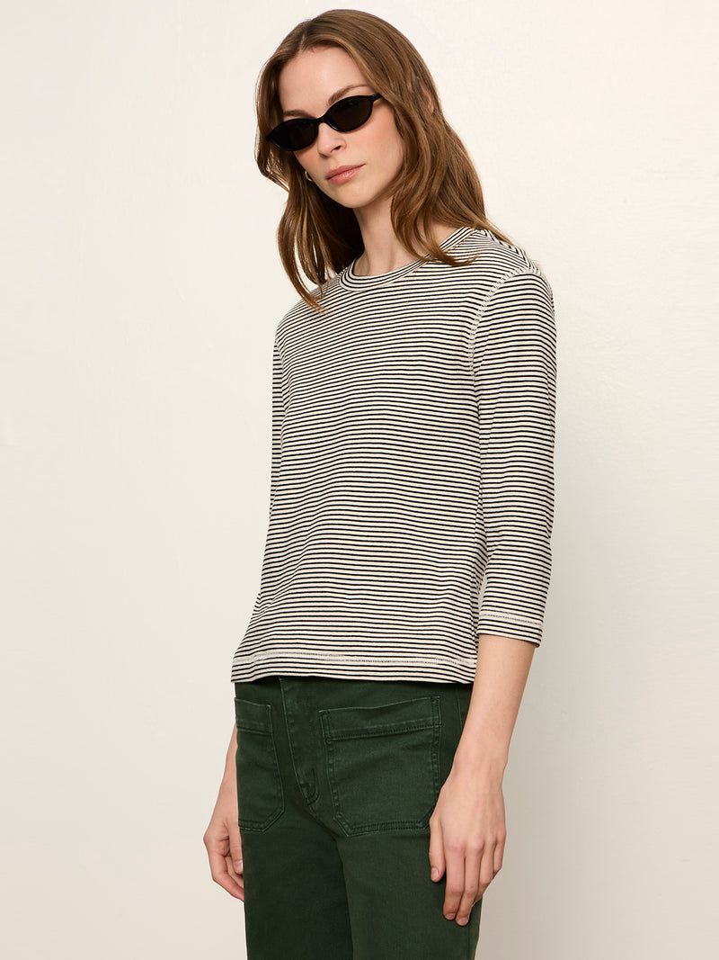 3/4 Mode Tee Chalk French Stripe alt 3