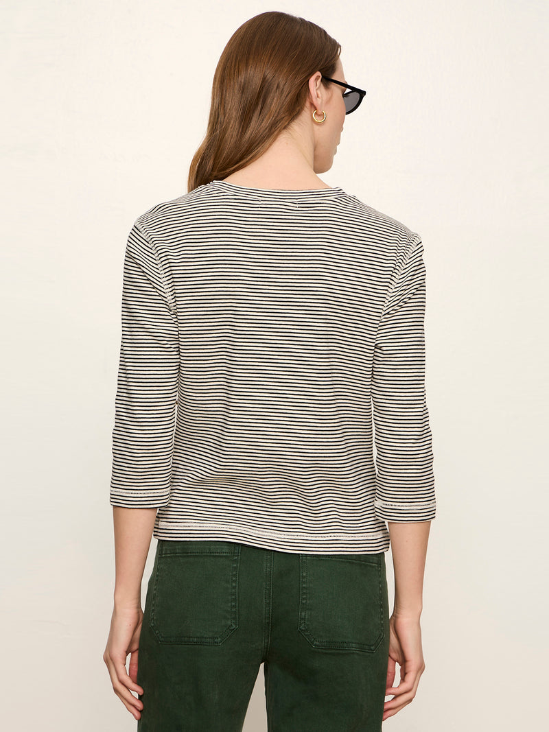 3/4 Mode Tee Chalk French Stripe alt 4