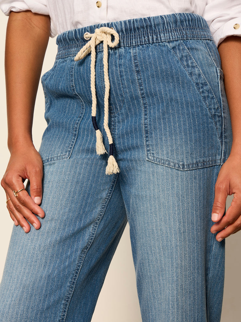 Stella Soft Barrel Jean Railroad Stripe alt 6