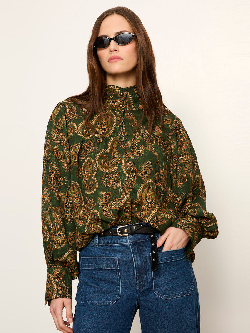 Uma High Neck Silk Shirt Decoratif alt 2