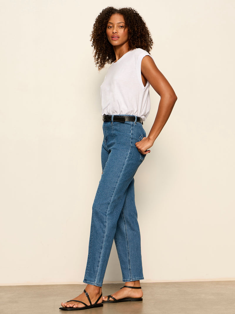 Nixie Slim Straight Ankle Jean Medium alt 6