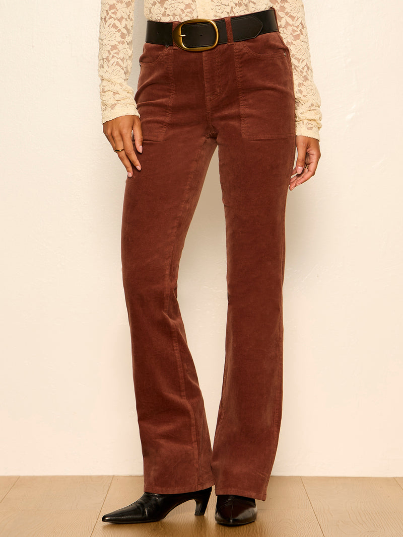 Play Date Corduroy Bootcut Pant Burnt Cocoa alt 1