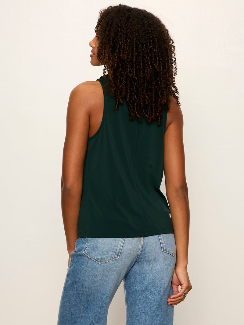 Nora Draped Tank Forest alt 4