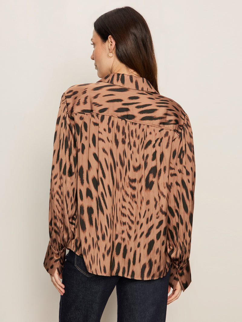 Colette Shirt Mocha Leo alt 2