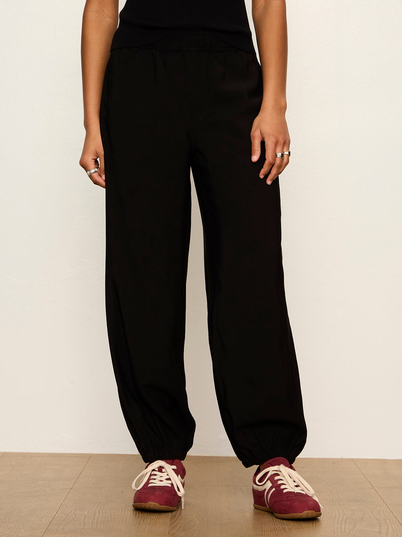 Micro Balloon Pant Black Petite Sizing