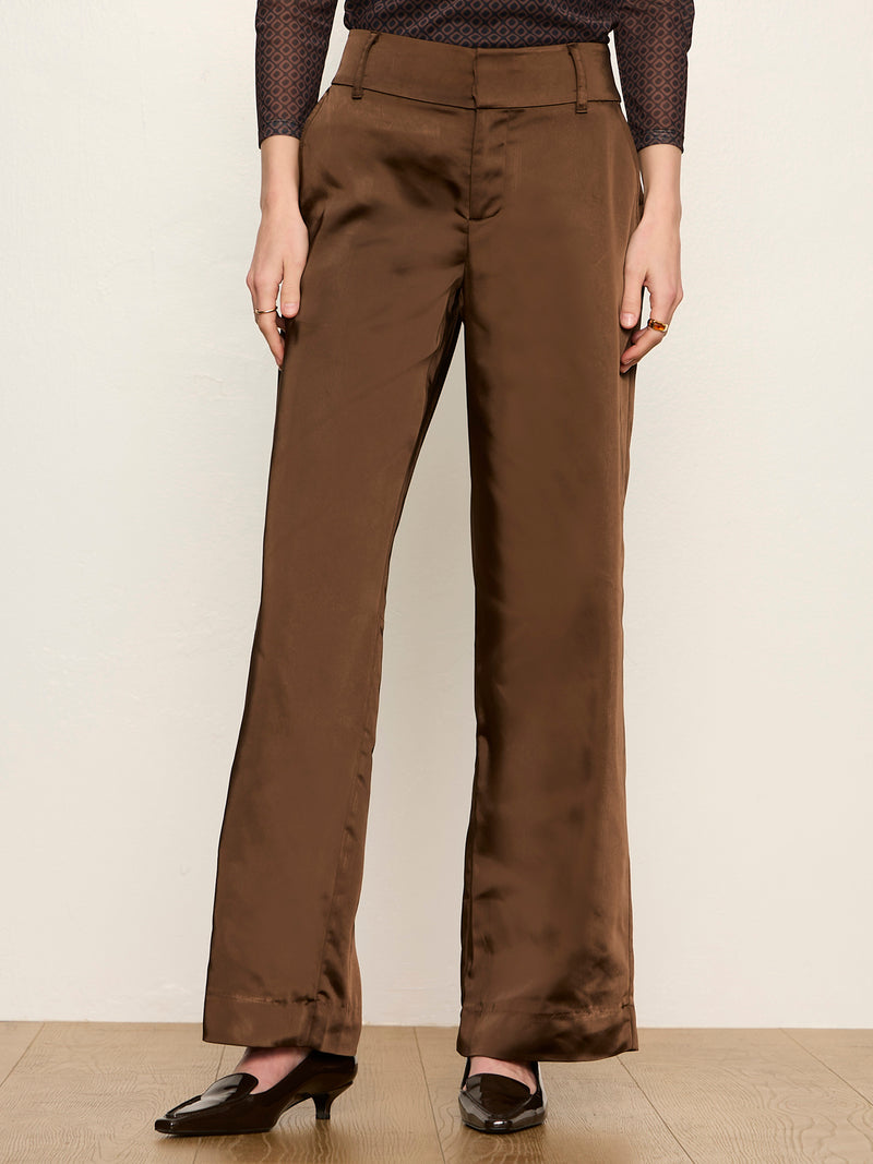 Spotlight Satin Trouser Espresso Martini