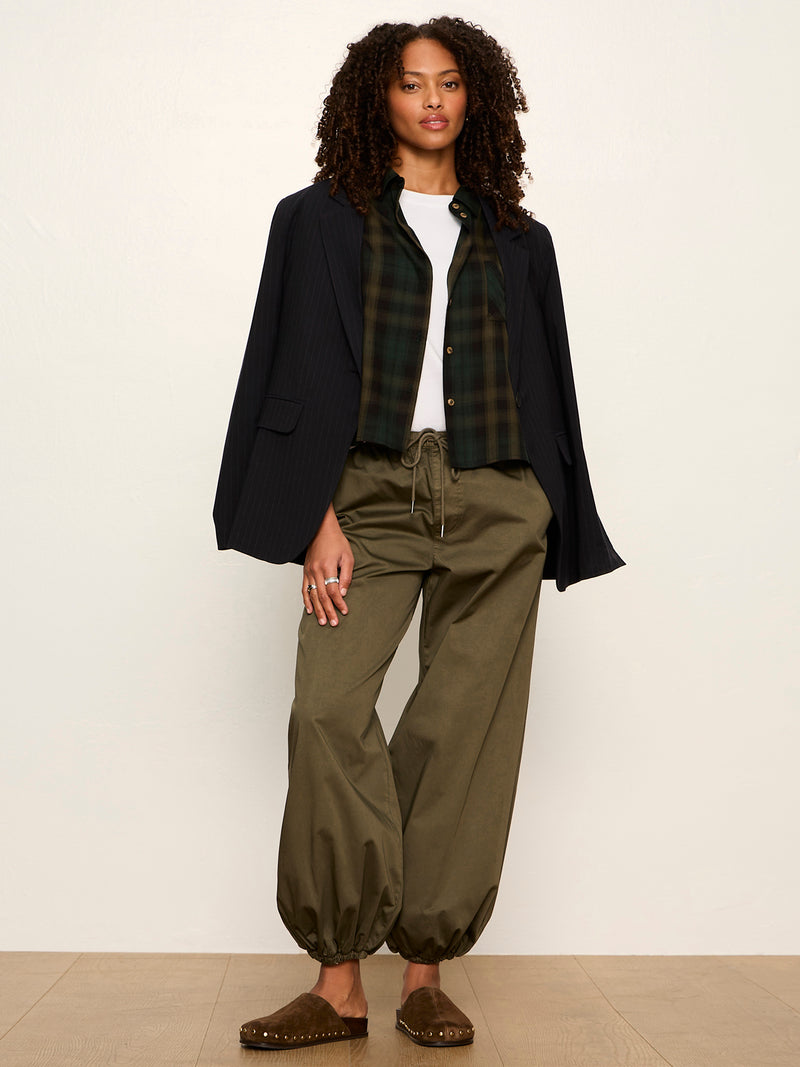 The Autumn Edit Flannel Top Forest Plaid alt 5
