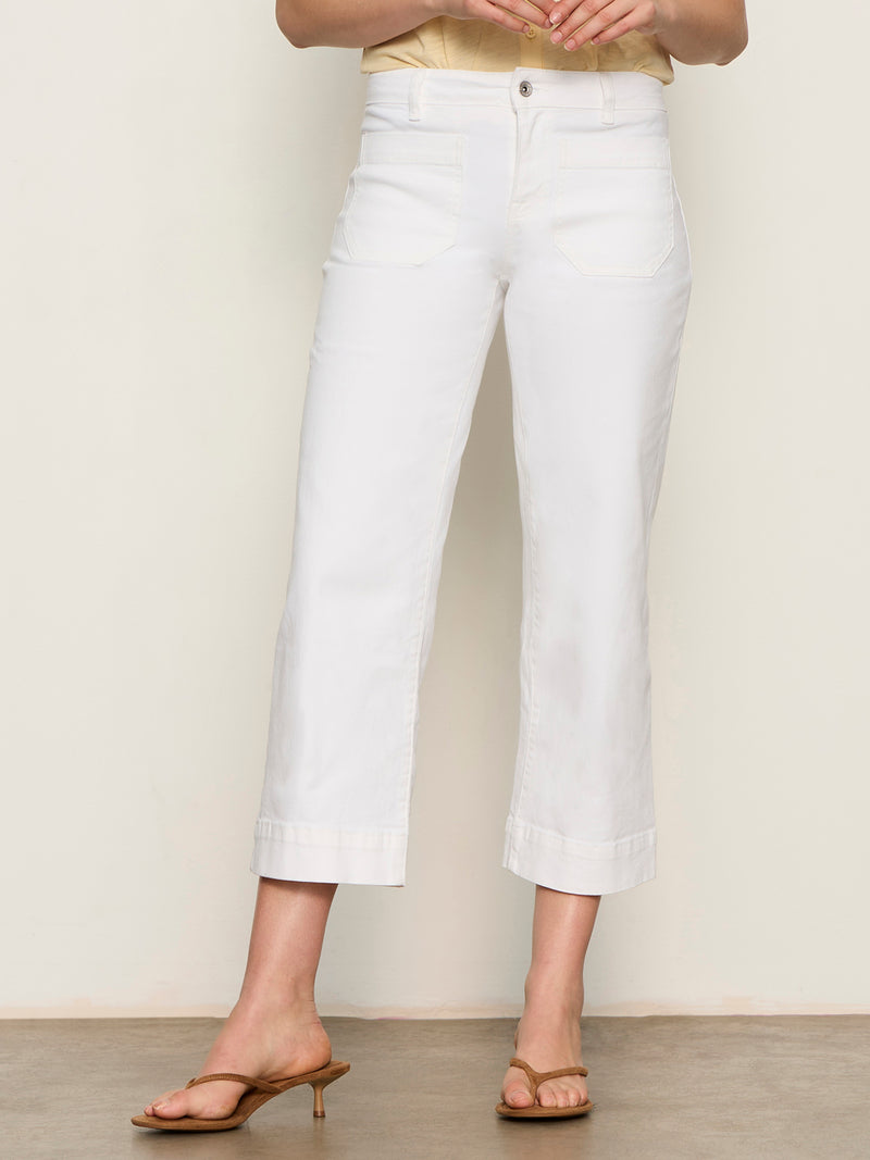 The Marine Jean Bleached White