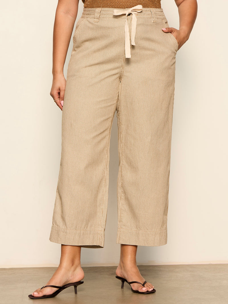 Lily Stripe Cropped Pant Lido Stripe Extended Sizing alt 1