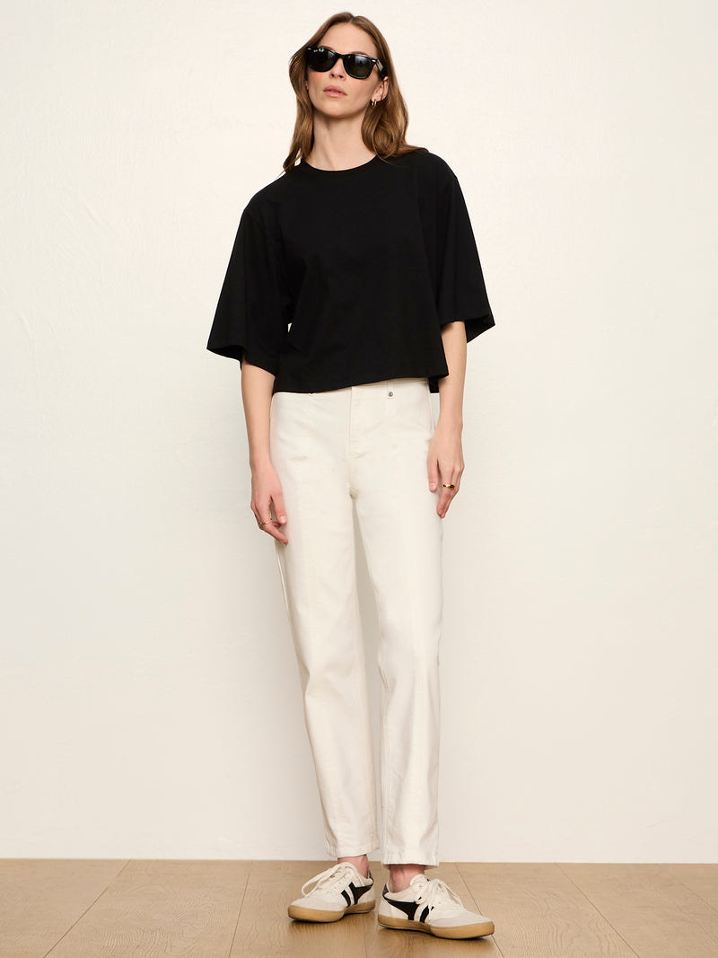 Nixie Slim Striaght Ankle Jean Chalk alt 4