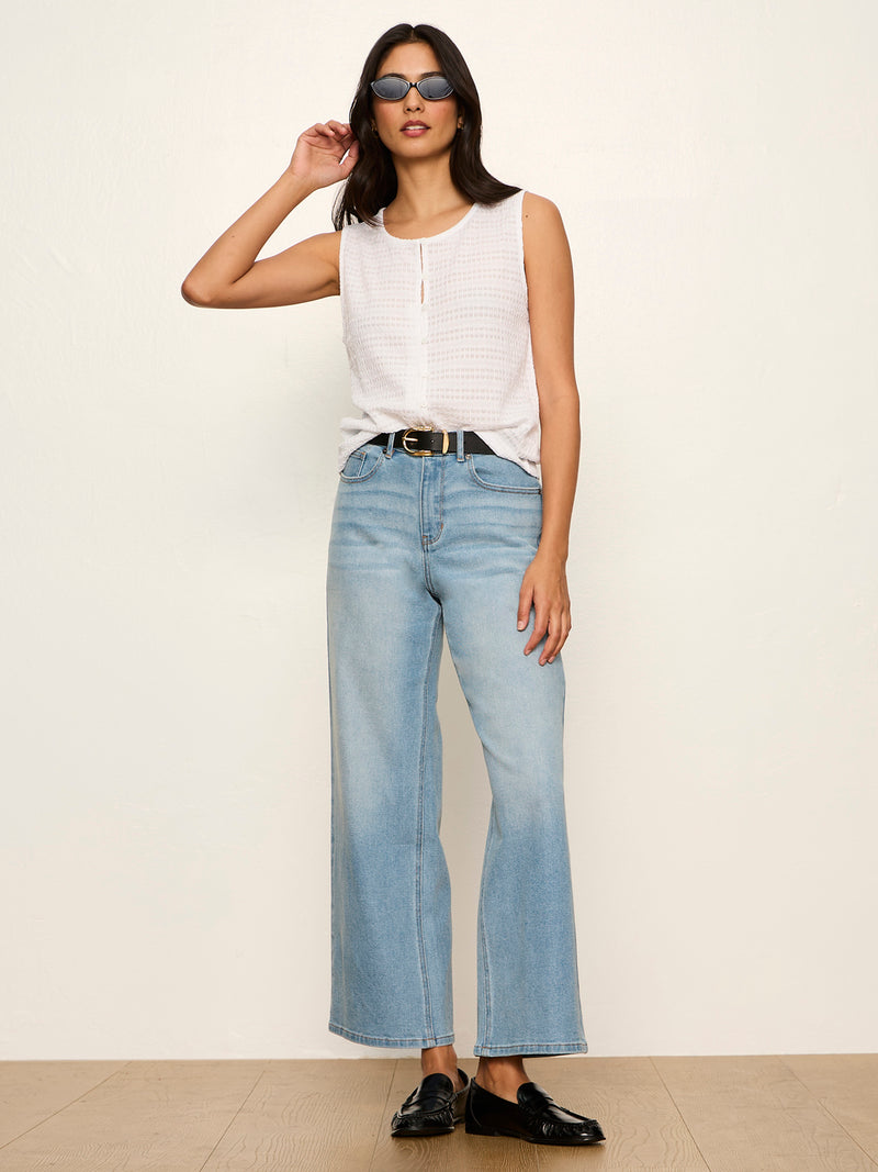 Ekara Crop Jean Light Wash alt 5