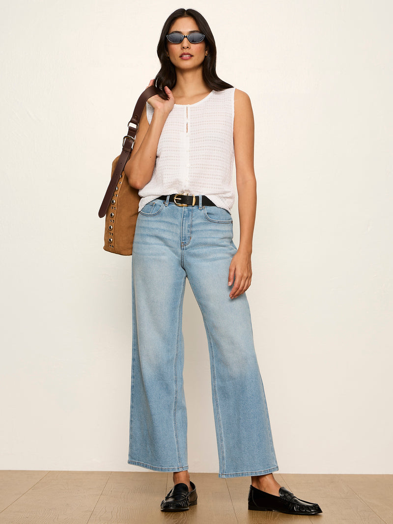 Ekara Crop Jean Light Wash alt 1