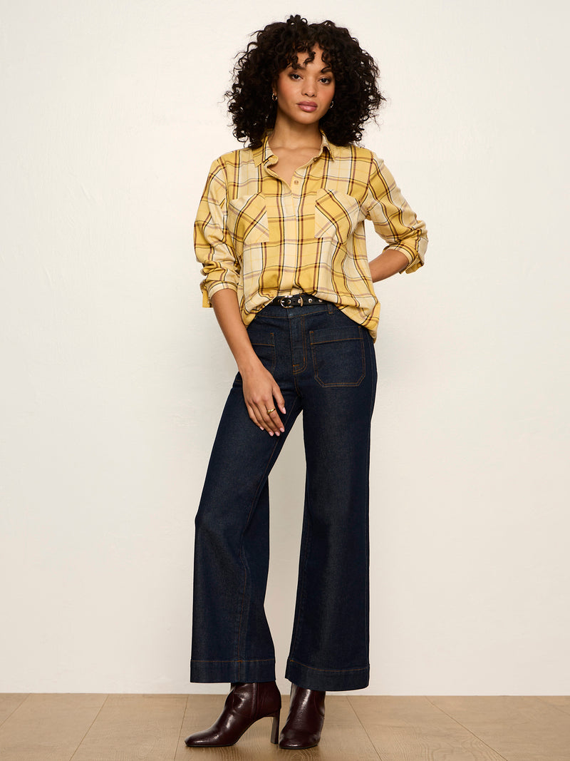 The City Plaid Shirt Goldie Plaid alt 6