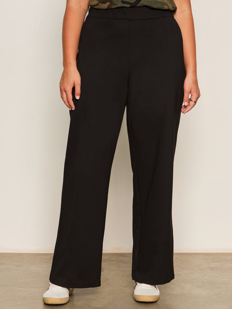 Runway Ponte Trouser Black Extended Sizing