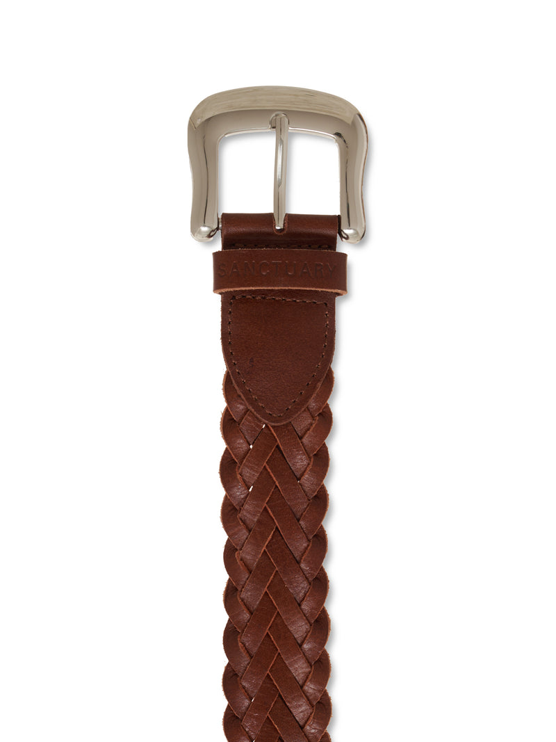 Braided Rowan Belt Black Coffee alt 1