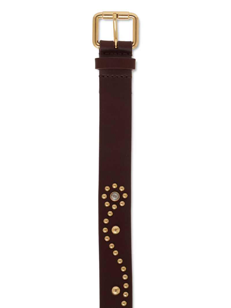 Crystal Studded Belt Whiskey alt 1