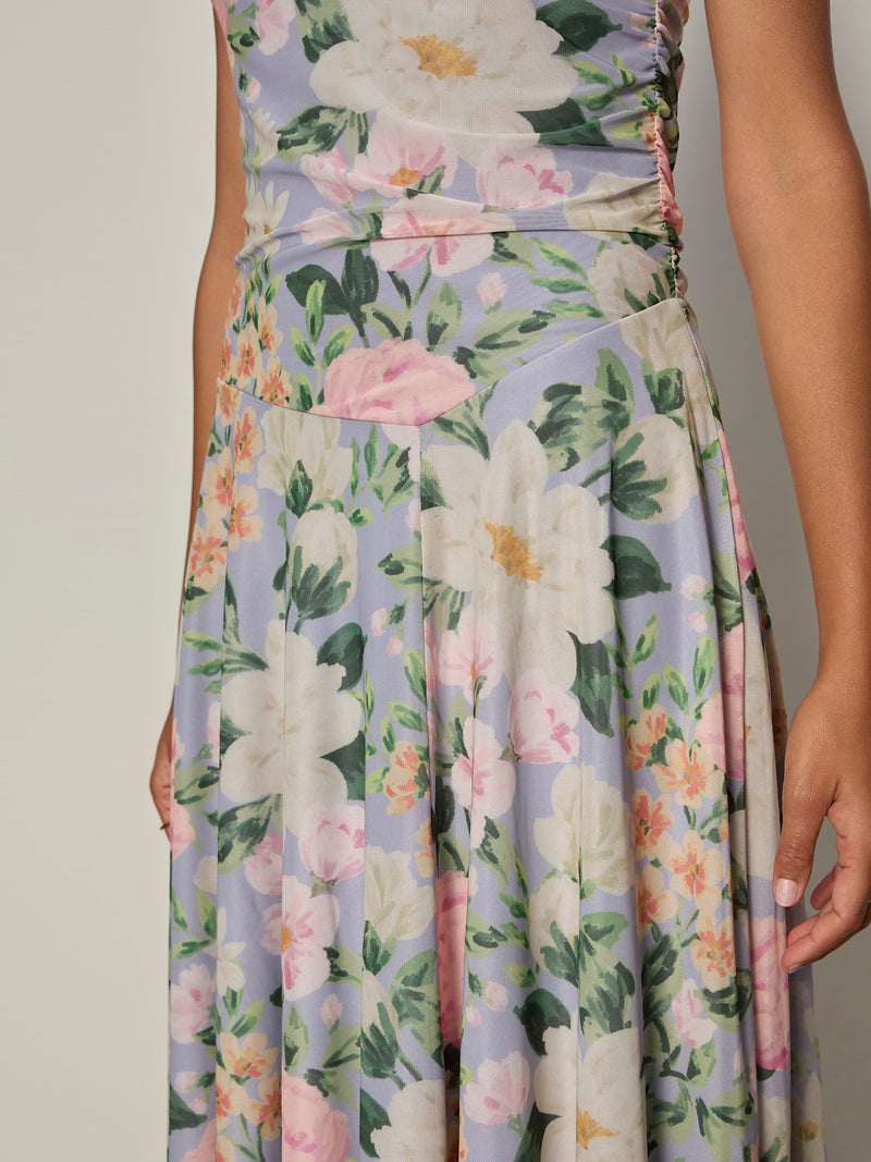 New Day Mesh Midi Dress Spring Floral alt 5