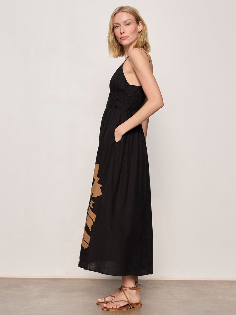 Mira Embellished Volume Dress Macro Lotus alt 2