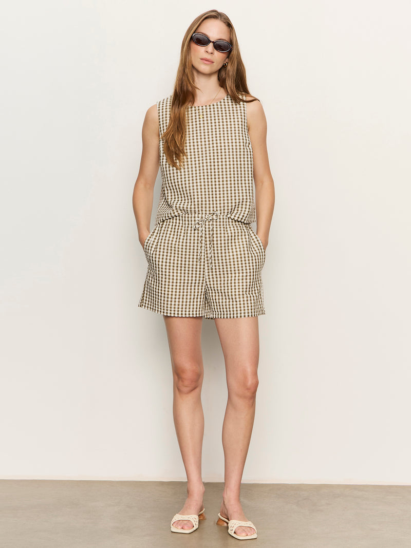 Easy Gingham Shorts Timber/Collagen Gingham alt 1