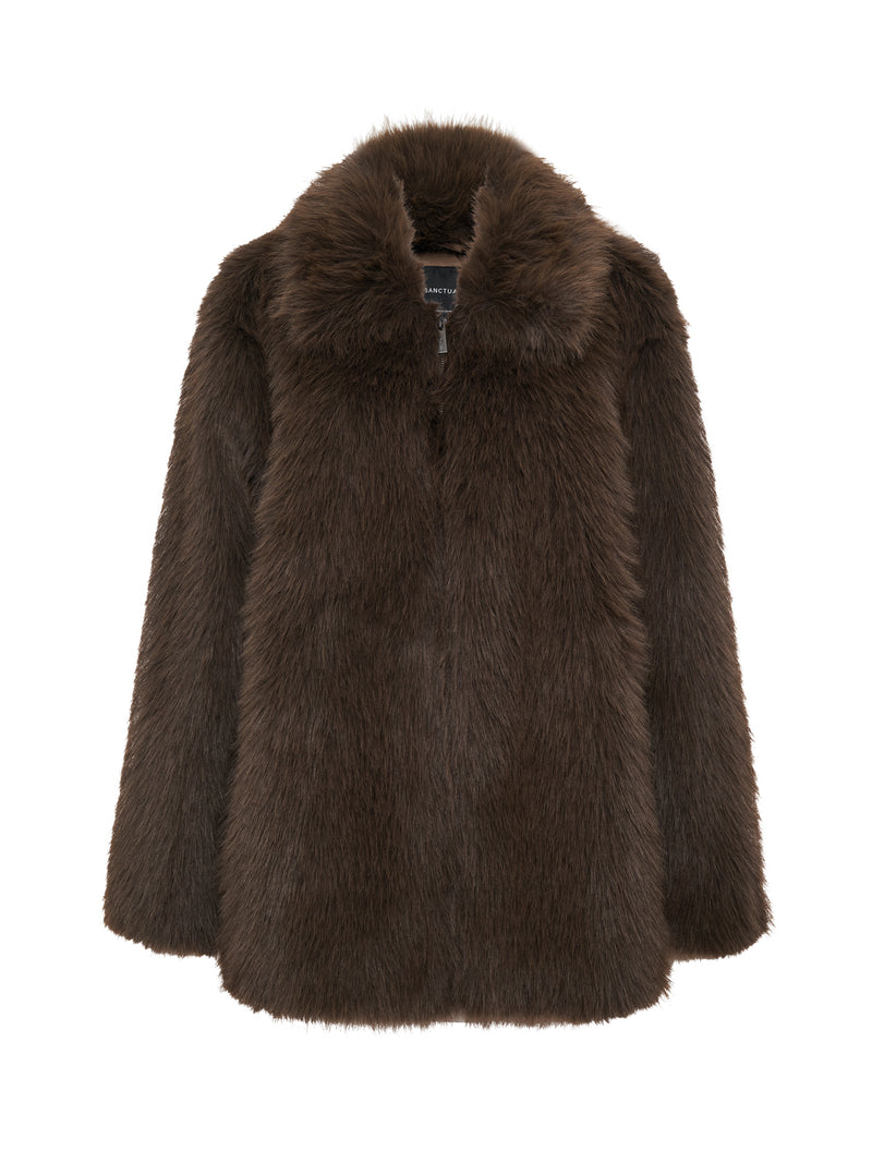 Carmen Fur Coat Morel alt 5
