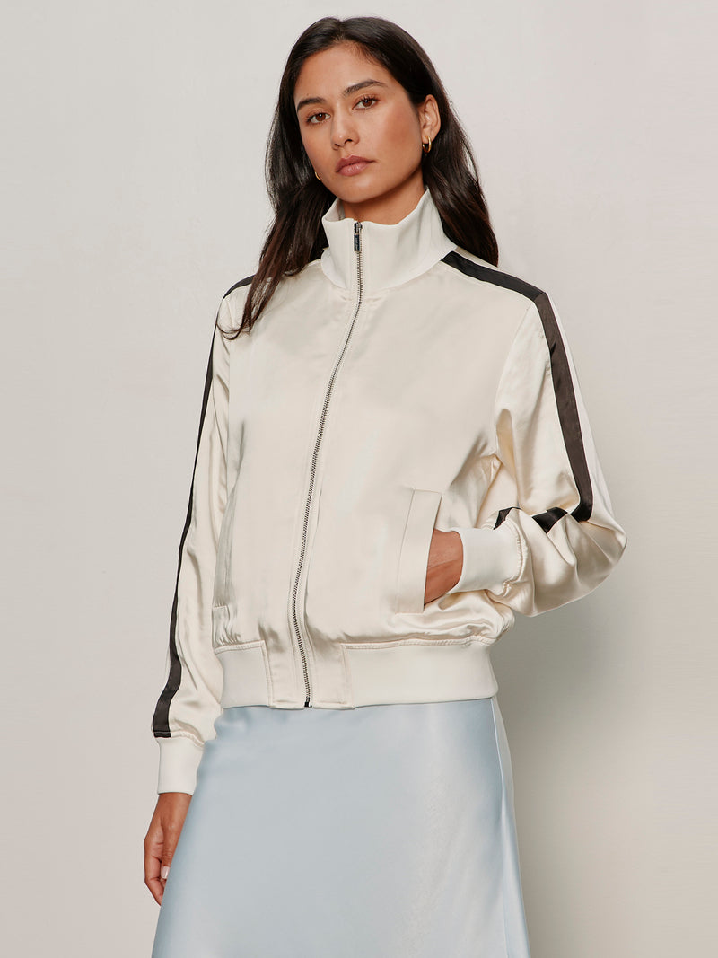 Satin Track Jacket Collagen