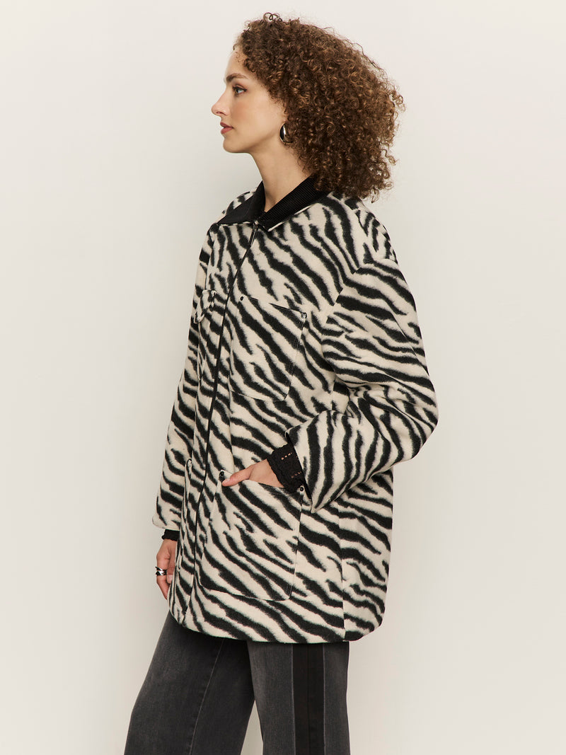Soiree Barn Jacket Striking Zebra alt 2