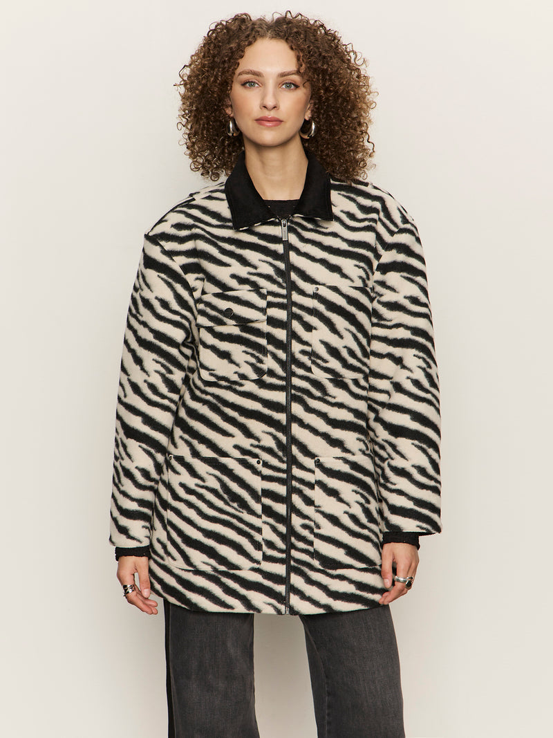Soiree Barn Jacket Striking Zebra alt 1