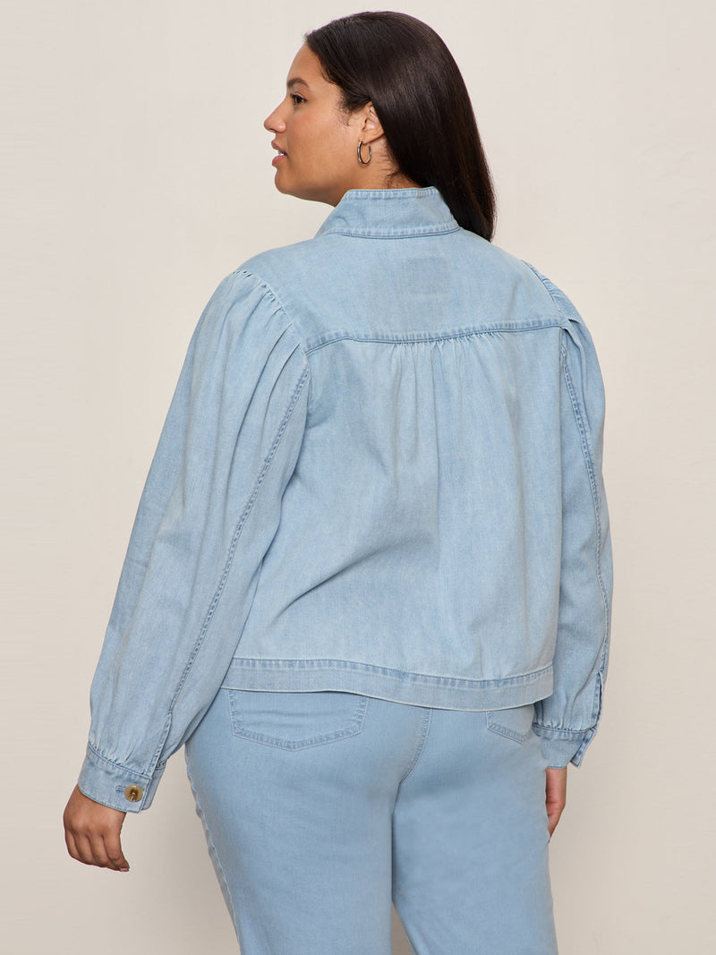 Charlotte Denim Jacket Whisper Extended Sizing alt 2