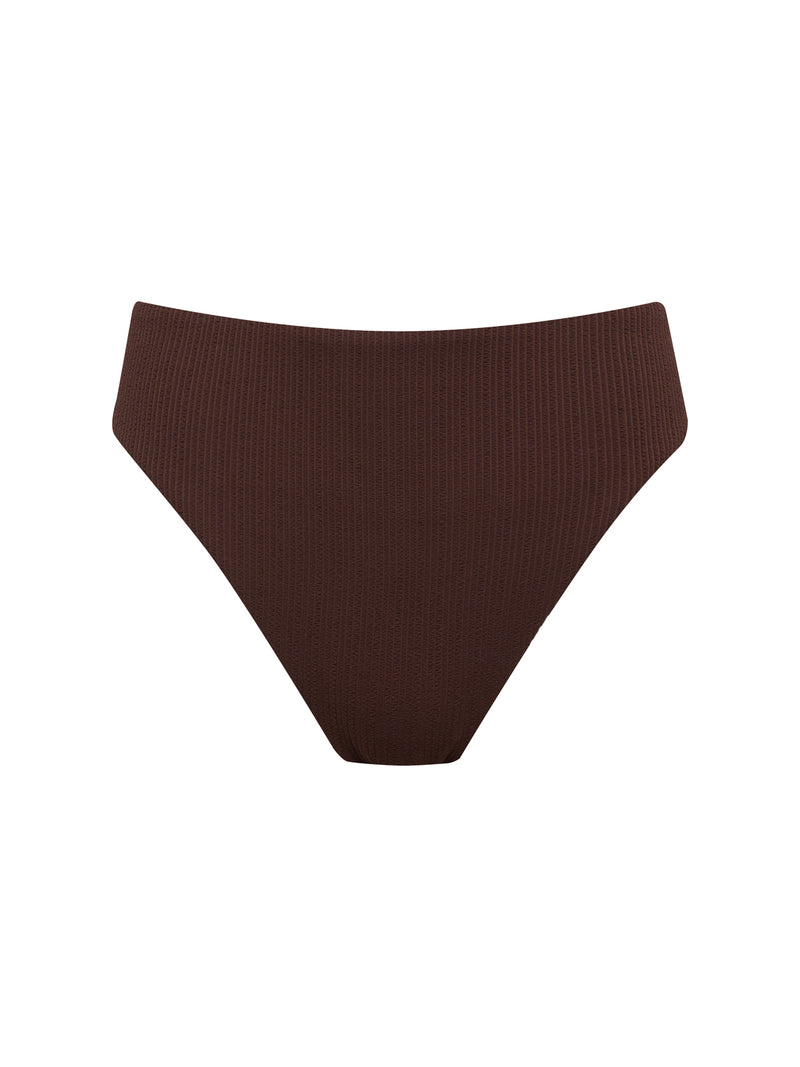 Stay Connected High Rise Bikini Bottom Espresso alt 4