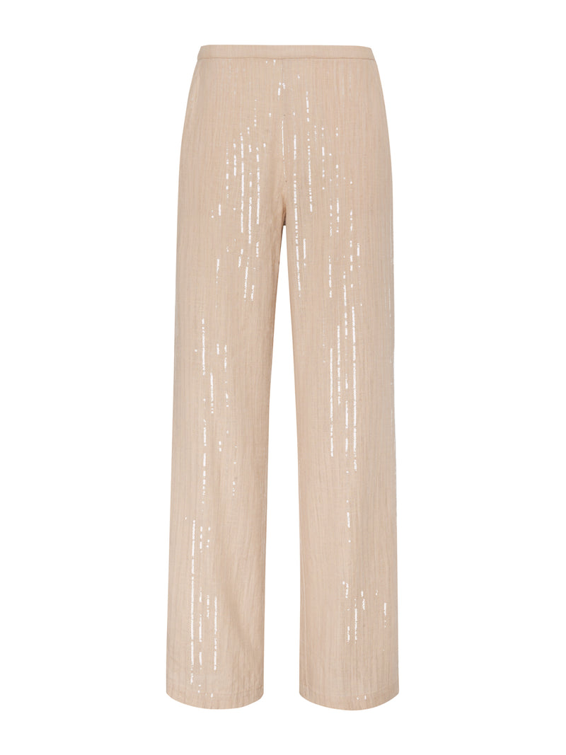 Coastal Semi-High Rise Pant Sand Sequin Stripe alt 6