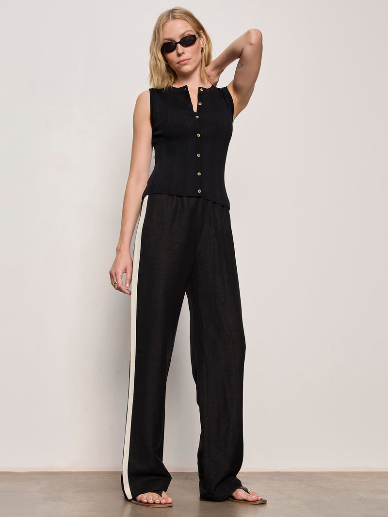 Casual Track Pant Black / Summer Sand alt 5