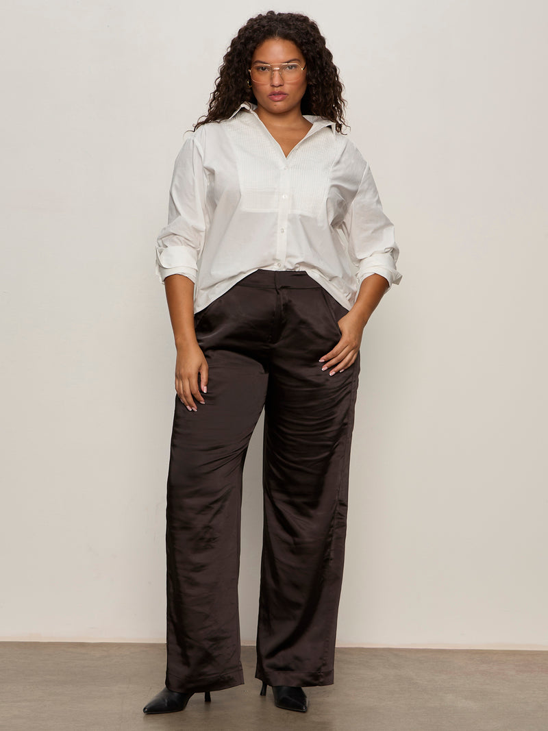 Modern Satin Trouser Black Extended Sizing alt 3