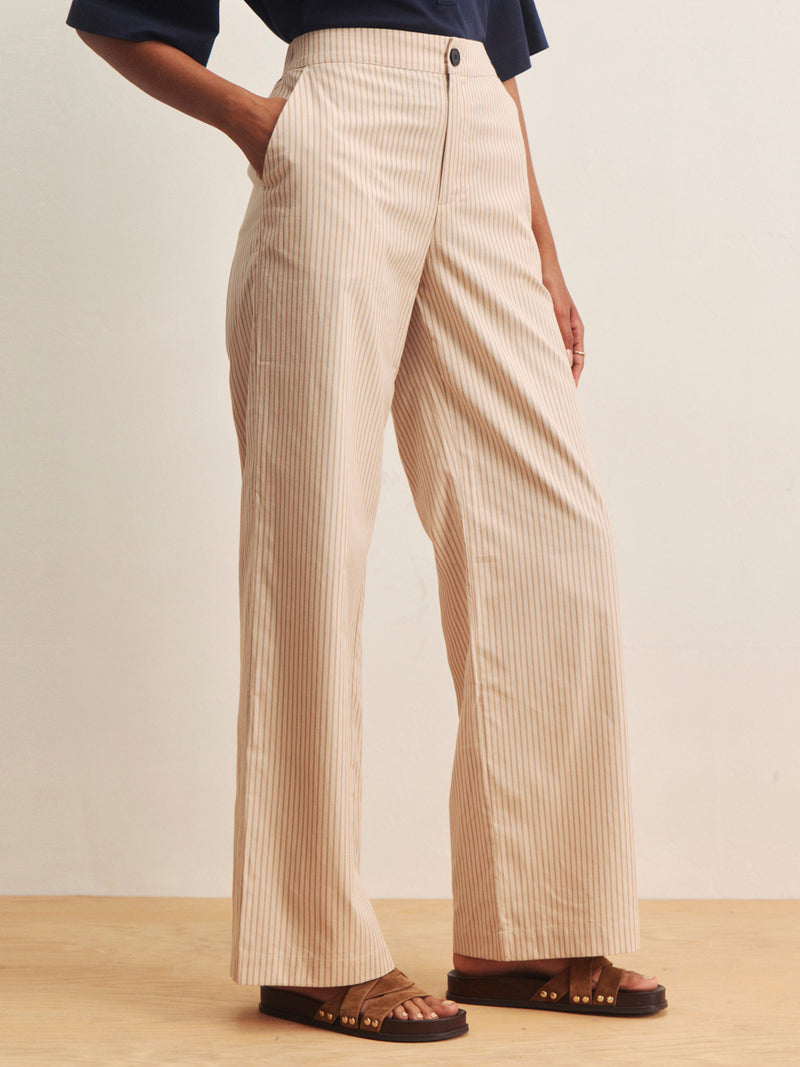 Eloise Stripe Trouser Dark Opal Pinstripe alt 2