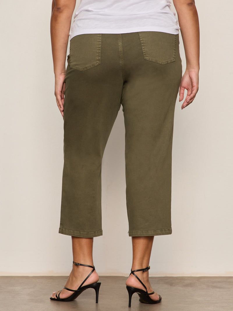Retreat Crop Pant Burnt Olive Extended Sizing alt 1